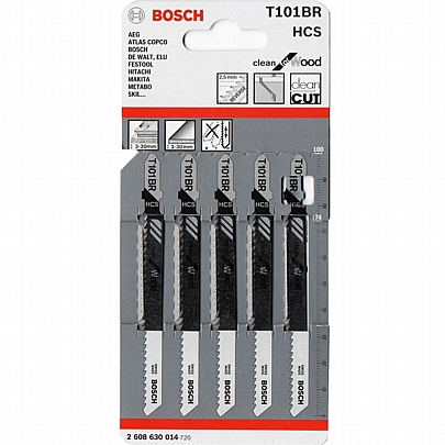 Σετ Λάμες Σέγας Bosch T101BR με Ανάποδο Κόψιμο