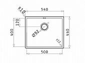 Νεροχύτης PYRAMIS ASTRIS COLORA 50x40 1B : 1