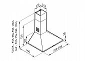 Απορροφητήρας PYRAMIS ΚΑΜΙΝΑΔΑ ΤΕΤΡΑΓΩΝΗ LUX Inox : 1