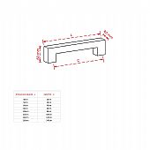 Λαβή εξώπορτας Viobrass Νο 231 - 40mmx10mm : 1